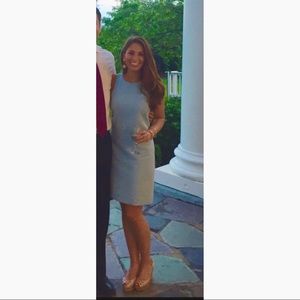 4c Jacquard Light Blue Cocktail Dress